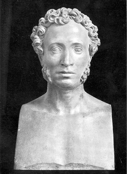 Бюст Пушкина, работы С. И. Гальберга