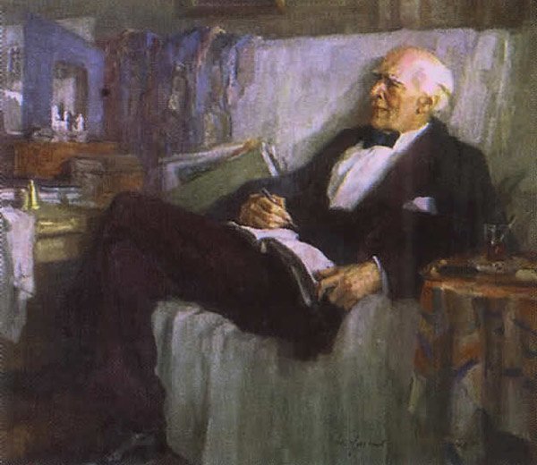 К. С. Станиславский за работой. Ульянов Николай Павлович, 1947 год Станиславский за работой