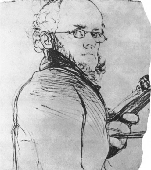 А. Менцель, автопортрет
