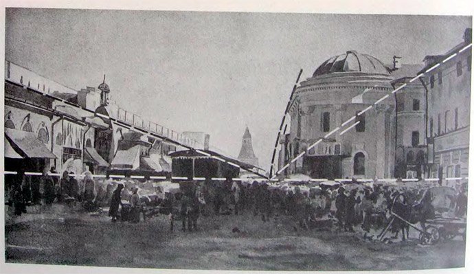 В. Е. Маковский. Толкучка в Москве. 1879