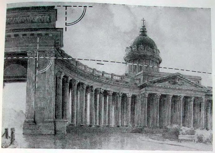 Рисунок автора. Казанский собор