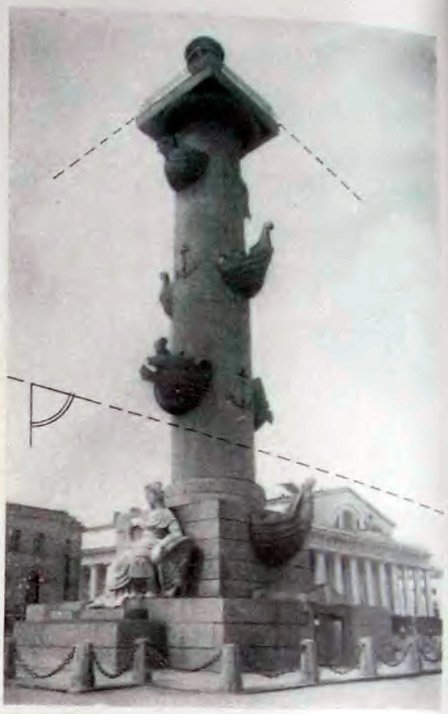 Ростральная колонна. Фотография